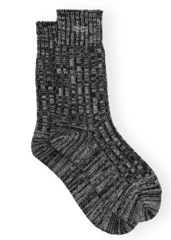 Winter Melange Ribbed Socks