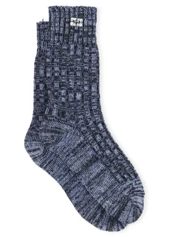 Winter Melange Ribbed Socks