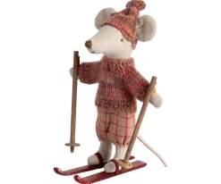 Winter mouse with ski set