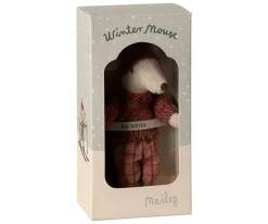 Winter mouse with ski set