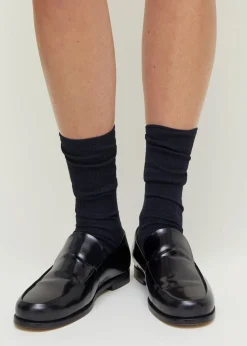 Wool Rib Socks