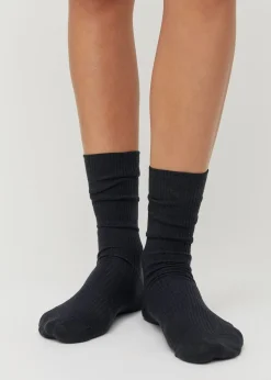 Wool Rib Socks