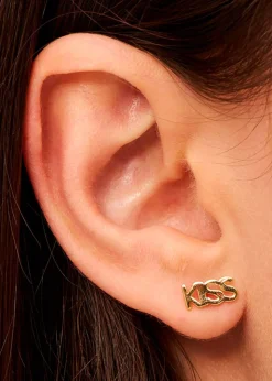 Word Kiss Earring