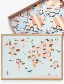 World Map Animal - Puzzle